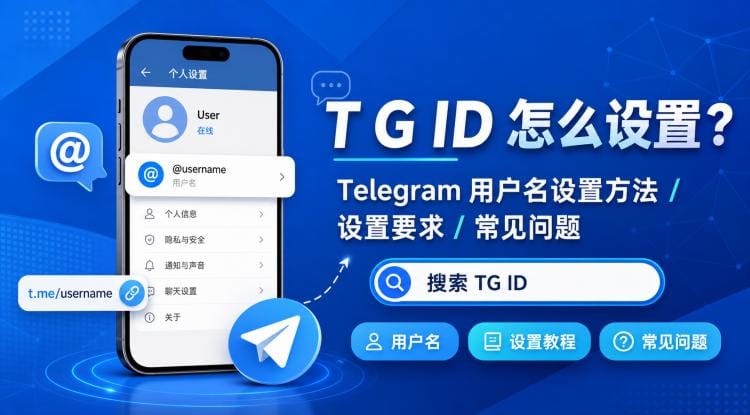 TG ID 怎么设置？Telegram 用户名设置方法与常见问题详解