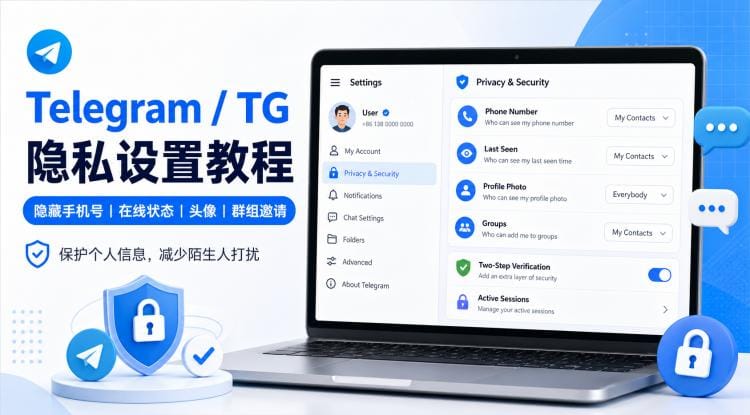 TG 如何隐藏个人信息?Telegram 隐私设置完整教程