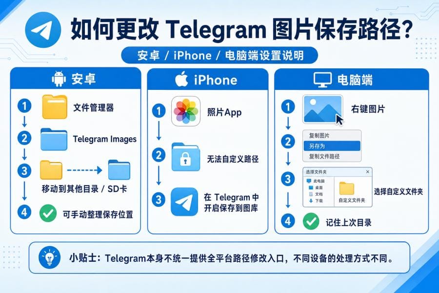 电脑 Telegram 图片下载路径