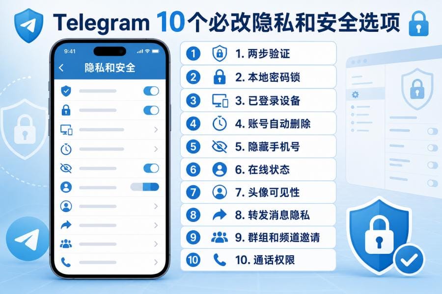 Telegram 点对点通话隐私设置