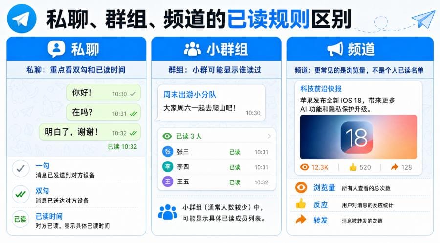 TG 怎么关闭已读状态？Telegram 隐藏已读时间与预览消息教程 配图 3