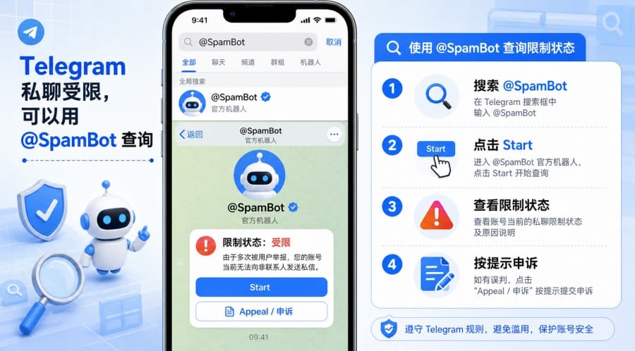 TG 账号异常怎么办?被封、冻结、无法登录和收不到验证码的处理方法 配图 3