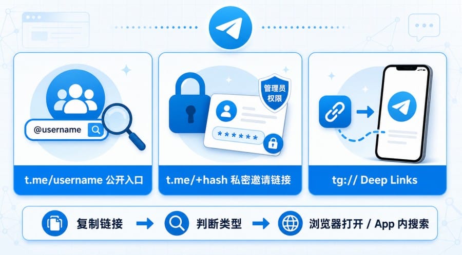 TG链接打不开怎么办?t.me无法跳转的排查方法 配图 1