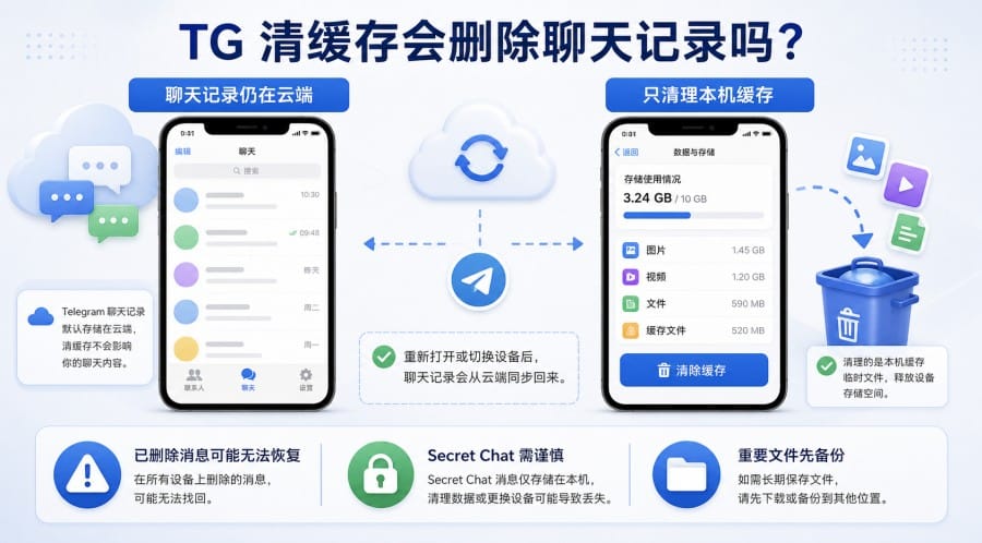 TG 缓存太大怎么清理?手机和电脑释放空间教程 第 2 张正文图
