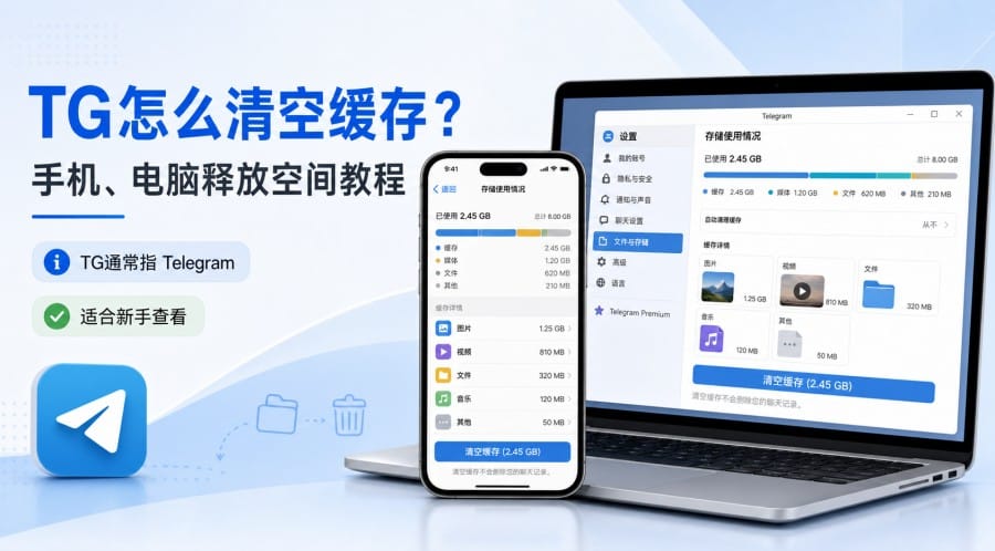 TG怎么清空缓存