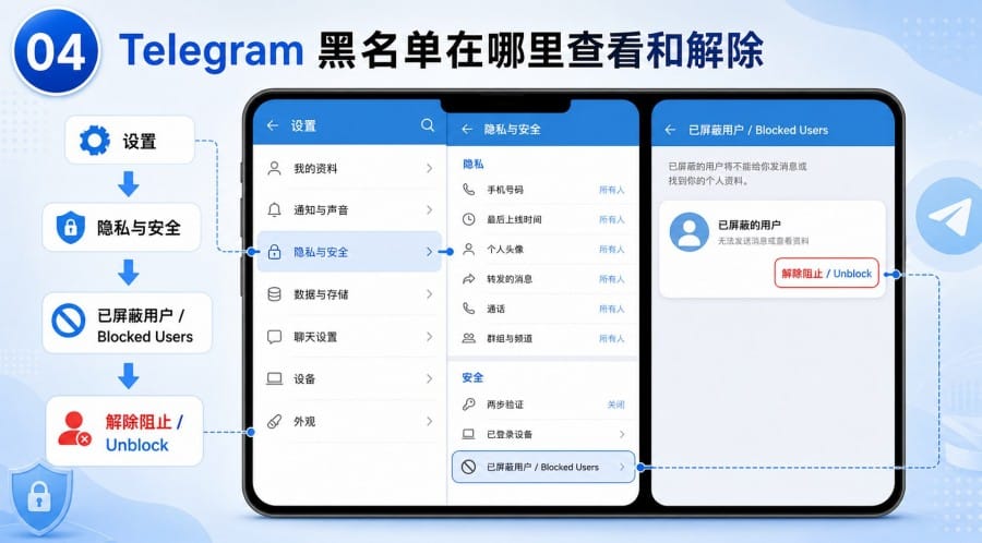 TG 怎么拉黑联系人 第 3 张正文图