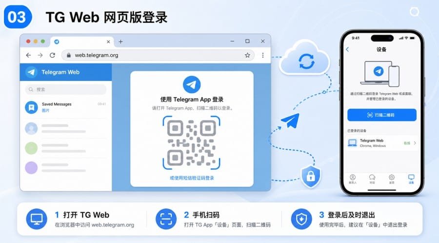 TG 多设备登录怎么同步? - step 2