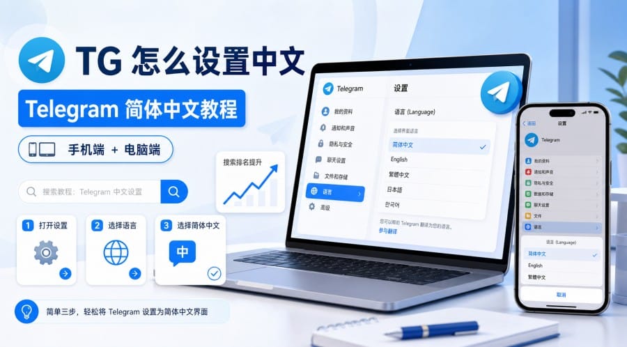 TG 怎么设置中文?简体中文语言包设置方法
