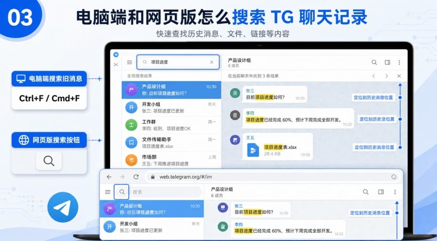 TG 怎么搜索聊天记录 - 配图 2