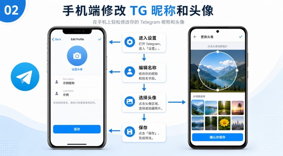TG 头像和昵称怎么换 - 配图 1