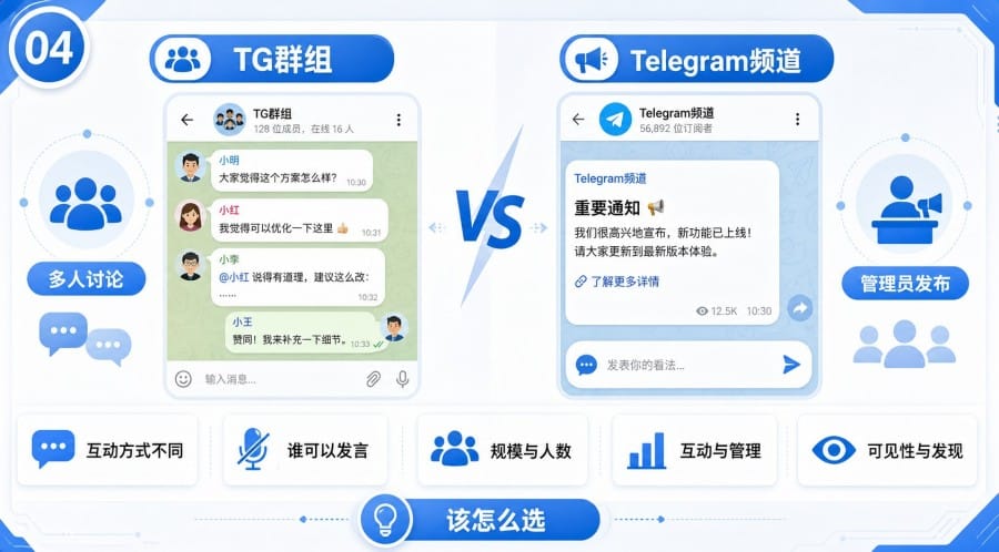 TG群和频道有什么区别 - 配图 3