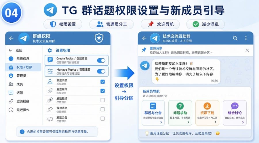 TG 群怎么设置话题 - illustration 3