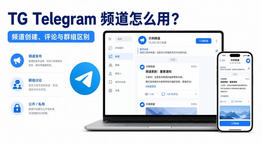 TG 频道是什么?纸飞机频道创建与使用方法