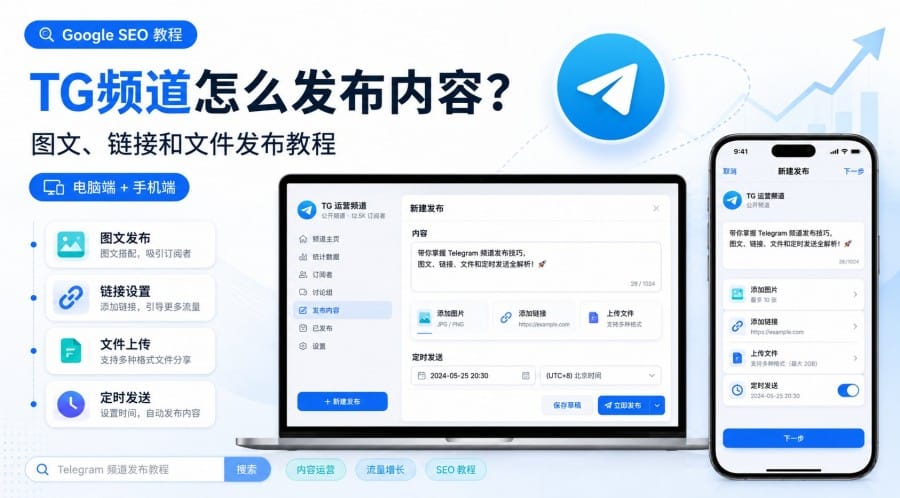 TG频道怎么发布内容. - 博客封面图